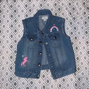 🍁 2 for $15 🍁 Rainbow Unicorn Jean Jacket